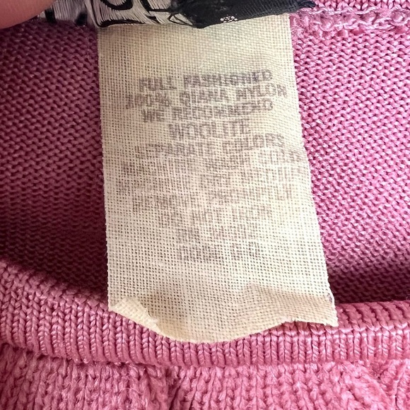 Vintage Mid Century Mod Givenchy Sport Dusty Mauve Fine Knit Ruffle Neck Sweater - Picture 9 of 11